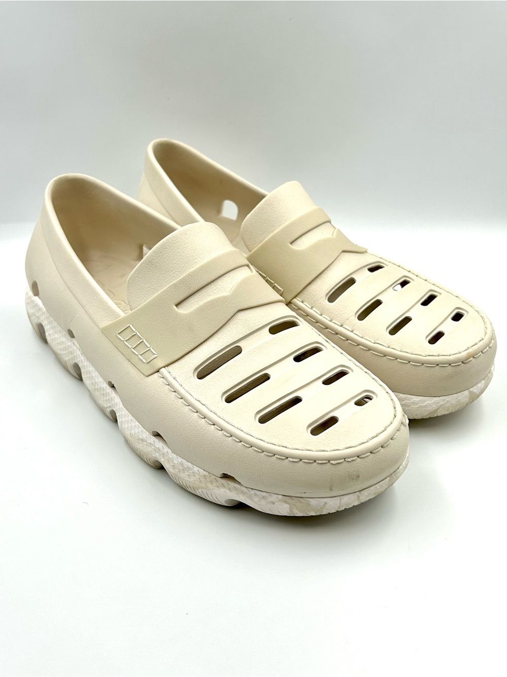 Cole Haan 4.Zerogrand 360 All Day Loafers Mens Size 12 Cream White Slip On Clog
